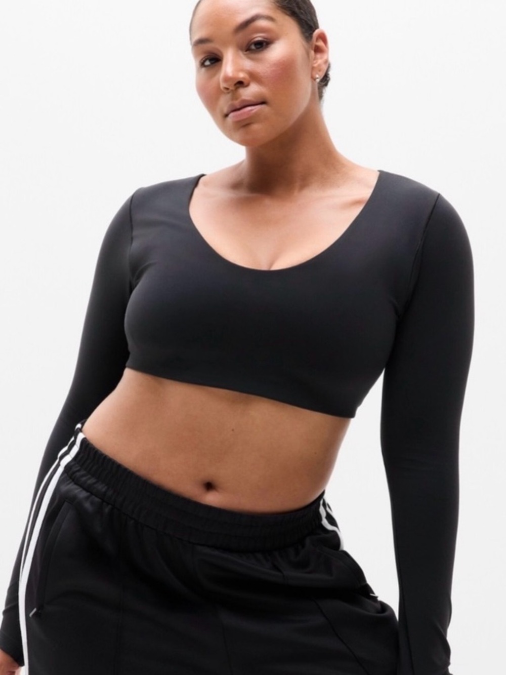 Athleta Transcend Scoop  Crop Top